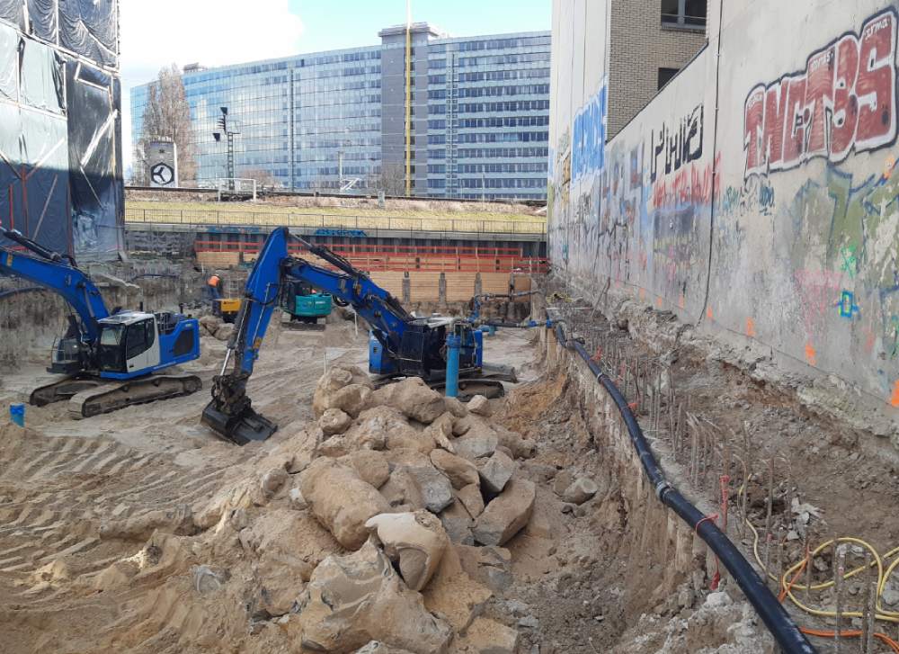 Baugrube Gürtelstraße Berlin